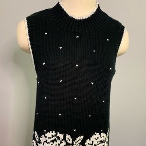 Vintage Liz Claiborne 90’s Navy Blue Knit …